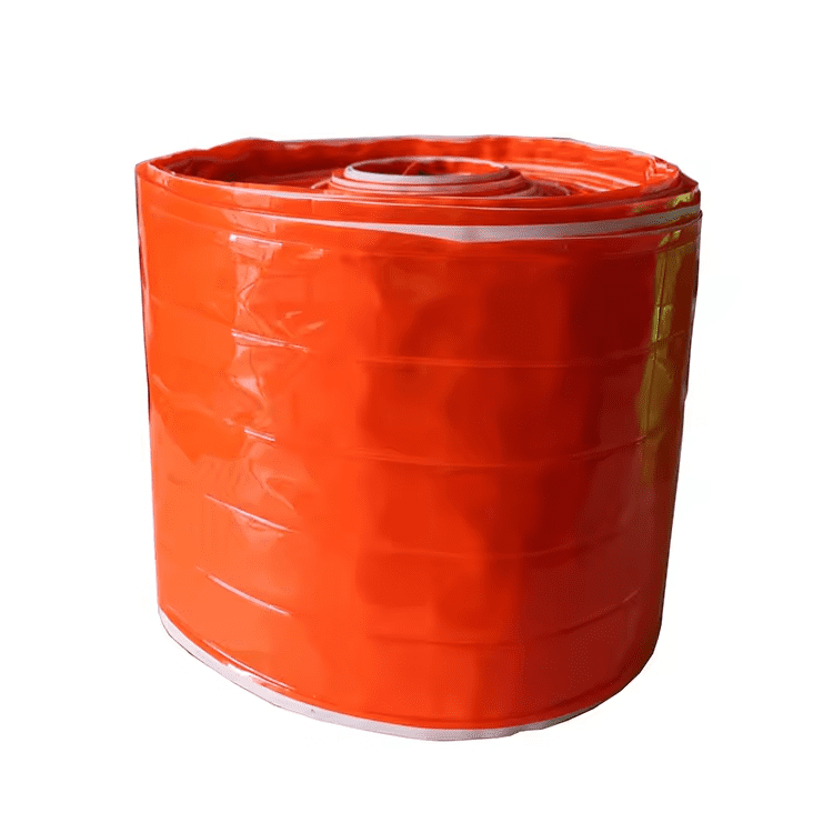 Orange Reflective PVC Raw Material Roll for Streamers and Tags - 